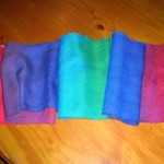 rainbow scarf - finished