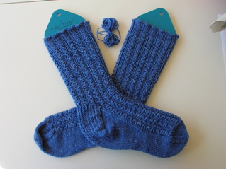 Pattern: Conwy by Nancy Bush. Yarn: The Knittery Chubby Merino