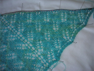 Pattern: Aeolian Shawl Yarn" Knitpicks Shimmer Alpaca/silk