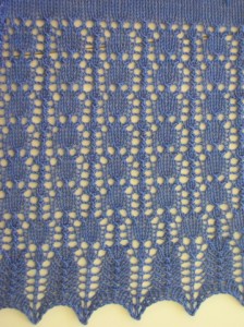 Brangian shawl, lace variation detail