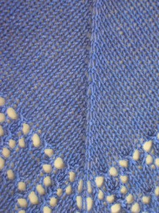 Brangian shawl - spine detail